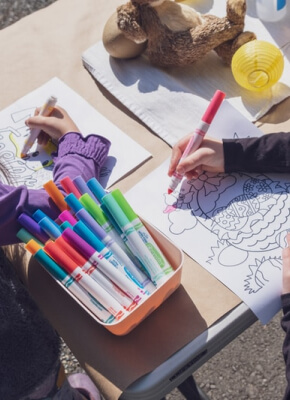 Daycare kids drawing